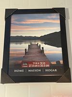 Front view of frame with retail insert showing size 11 in x 14 in