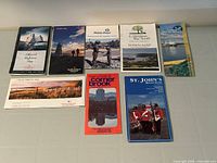 All eight folding maps laid out