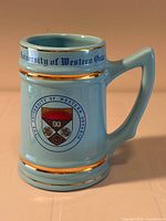 Front view showing crest, rim and body gold bands