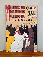 Front view of the canvas print showing artwork details