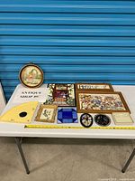 overview of all items on table