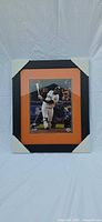 Full view of framed Pablo Sandoval photo with corner protectors