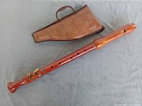 Recorder assembled with case beside