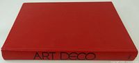 Closed red hardcover with spine title "ART DECO" visible