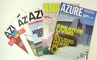 All five Azure magazines fanned