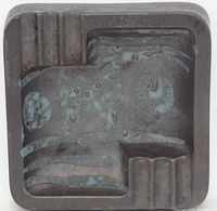 Top view showing relief pattern and glaze colours