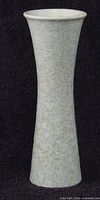 Full view of tall hourglass vase front