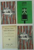 Front covers of four CBC school broadcast booklets