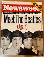 Newsweek magazine cover with Beatles portrait