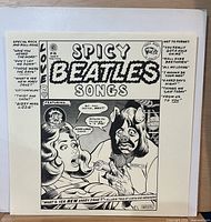 Front view of photocopy insert with artwork and track list