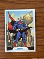 Front of McFarlane Toys Superman Action Comics #1000 art card