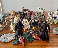 Group shot of all figures and vehicles