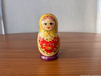 Front view of largest nesting doll