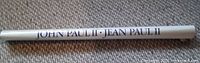 Full view of rolled sealed poster showing JOHN PAUL II • JEAN PAUL II text