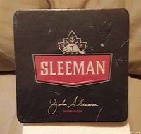 Front design showing black side with Sleeman crest