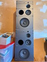 Full front view of stacked Wharfedale Mach 5 pair