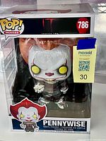 Front view of boxed Jumbo Funko POP Pennywise #786 showing figure and packaging condition