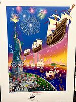 Full view of the unframed print with white border