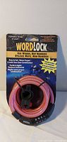 Front of packaged WordLock cable lock showing brand and specifications