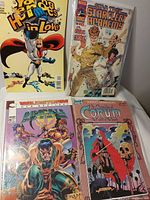 Group shot of four comic book covers