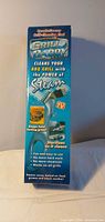 Front view of boxed Grill Daddy steam grill cleaning brush