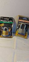 Front view of both sealed padlocks