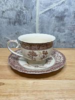 teacup on saucer side view