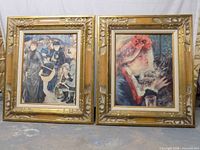 Both framed prints side by side showing full front view and frame details