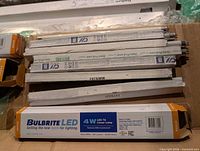 Bulbrite LED boxed tubes and loose fluorescent tubes