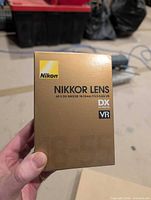 Front of original Nikon gold box
