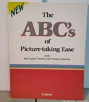 Front cover of 1985 Canon picture-taking booklet