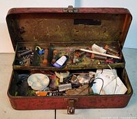 Toolbox exterior and contents overview