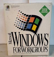 Front view of Windows for Workgroups 3.11 retail box