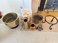 Group view of all eight pieces arranged together