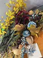 Assorted stems spread out showing colours and textures