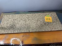 Top view of full granite slab