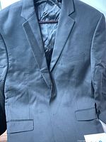 Front view of black blazer