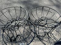 Both baskets side by side showing overall structure and chains