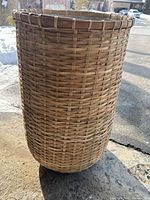 Full view of wicker rattan planter