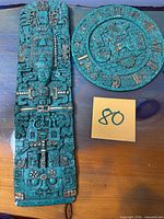 Full view of both plaques showing shapes and color