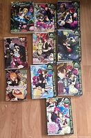 Group shot showing all 10 books laid out