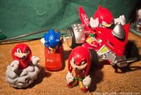Group shot of all four Sonic franchise toys