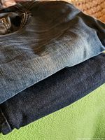 Buffalo David Bitton jeans folded on top of another pair