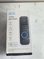 Front of sealed Blink Video Doorbell box