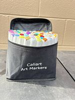 full view of Caliart marker set in zip case