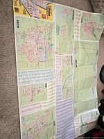 Unfolded MapArt London Ontario area map displayed flat, showing overall condition and layout