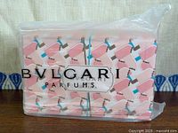 Front view of sealed Bvlgari Rose Goldea gift set