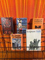 All five Indigenous-themed books on display rack