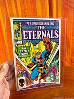 Front view of The Eternals #1 comic in sleeve