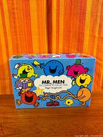 Front view of Mr. Men boxset showing title and graphics